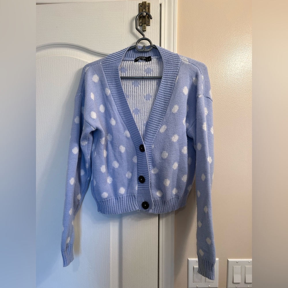 Pok a dot sweater/cardigan